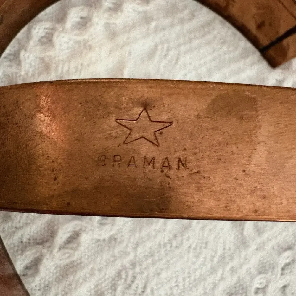 Vintage Braman Copper Cookie Cutter Extra Large 9